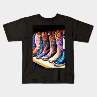 Fashion - Cowboy Boots Kids T-Shirt